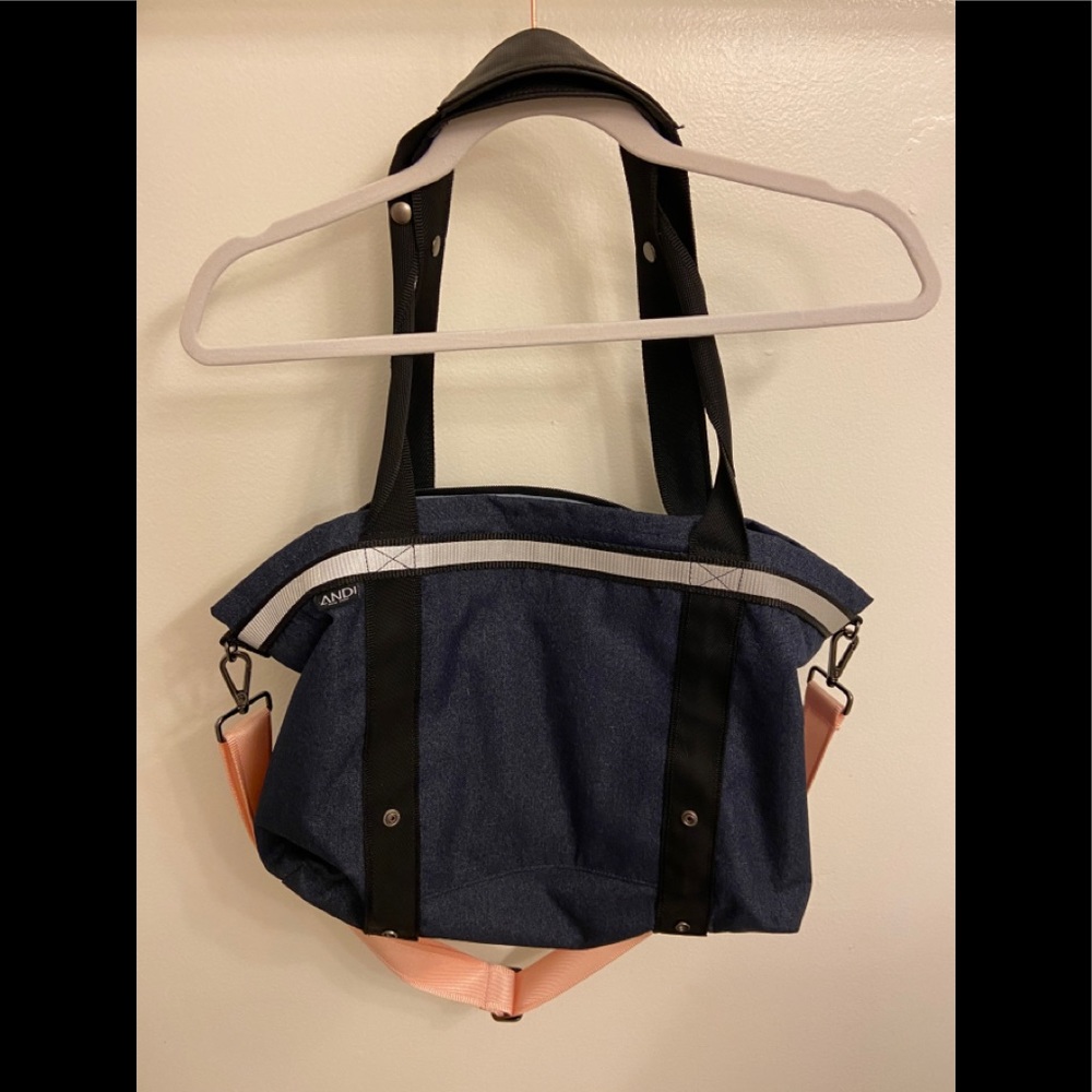 The Andi NY Bag Denim and Light Pink